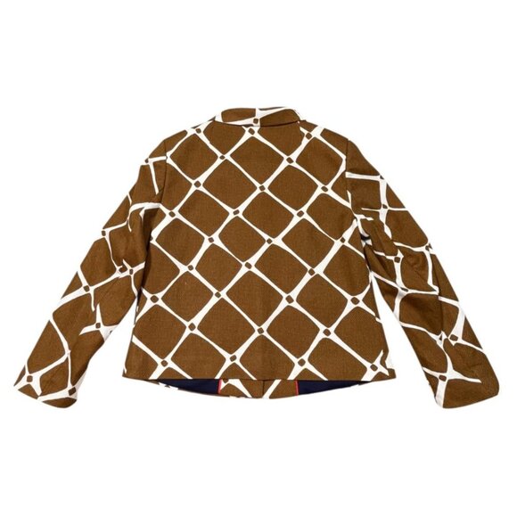 Boden Brown & White Textured Blazer – 8R - Picture 3 of 8